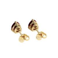 2.20 Ct.Tw. Ruby Earrings, 18K Yellow Gold 4