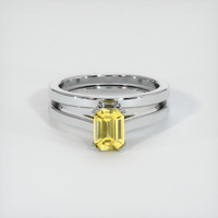 1.00 Ct. Sapphire Ring, Platinum 950 1