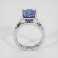 5.68 Ct. Greyish Blue Sapphire Ring, 14K White Gold 3