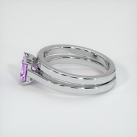 1.04 Ct. Sapphire Ring, 14K White Gold 4