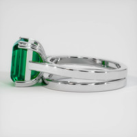 4.25 Ct. Emerald Ring, 18K White Gold 4