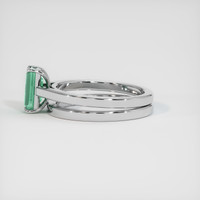 0.81 Ct. Emerald Ring, 18K White Gold 4