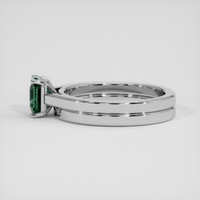 1.77 Ct. Bluish Green Sapphire Ring, 18K White Gold 4