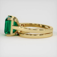 4.25 Ct. Emerald Ring, 18K Yellow Gold 4