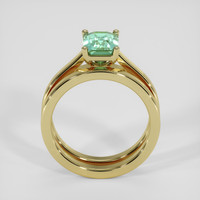 1.75 Ct. Bluish Green Sapphire Ring, 18K Yellow Gold 3