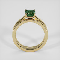 1.77 Ct. Bluish Green Sapphire Ring, 18K Yellow Gold 3