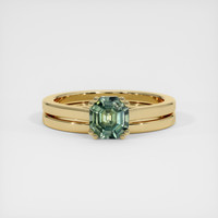 0.90 Ct. Sapphire Ring, 18K Yellow Gold 1