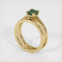 0.90 Ct. Sapphire Ring, 18K Yellow Gold 2