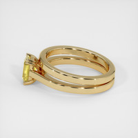 1.00 Ct. Sapphire Ring, 18K Yellow Gold 4