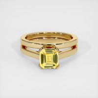 2.05 Ct. Yellow Sapphire Ring, 18K Yellow Gold 1