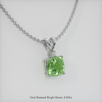 1.68 Ct. Gemstone Pendant, Platinum 950 2