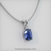 1.76 Ct. Gemstone Pendant, Platinum 950 2