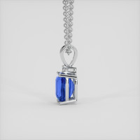 4.16 Ct. Blue Sapphire Pendant, Platinum 950 3