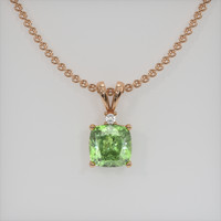 1.68 Ct. Gemstone Pendant, 14K Rose Gold 1