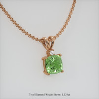 1.68 Ct. Gemstone Pendant, 14K Rose Gold 2