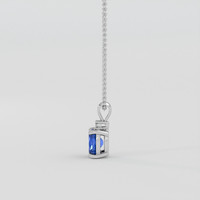 0.78 Ct. Blue Sapphire Pendant, Silver 3