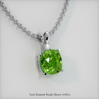 4.89 Ct. Gemstone Pendant, 14K White Gold 2