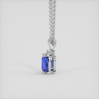 1.80 Ct. Blue Sapphire Pendant, 14K White Gold 3