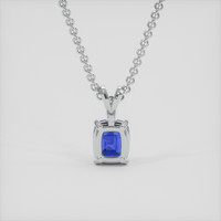 1.80 Ct. Blue Sapphire Pendant, 14K White Gold 4