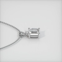 2.52 Ct. Sapphire Pendant, 14K White Gold 3