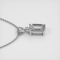 1.17 Ct. Sapphire Pendant, 14K White Gold 3