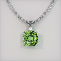 4.89 Ct. Gemstone Pendant, 18K White Gold 1