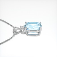 7.08 Ct. Gemstone Pendant, 18K White Gold 3