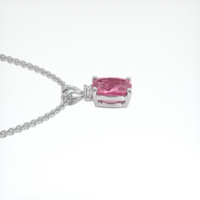 1.33 Ct. Sapphire Pendant, 18K White Gold 3