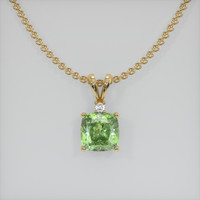 1.68 Ct. Gemstone Pendant, 14K Yellow Gold 1