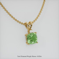 1.68 Ct. Gemstone Pendant, 14K Yellow Gold 2