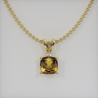 1.61 Ct. Gemstone Pendant, 14K Yellow Gold 1