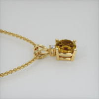 1.61 Ct. Gemstone Pendant, 14K Yellow Gold 3