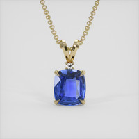 1.21 Ct. Blue Sapphire Pendant, 14K Yellow Gold 1