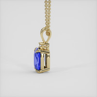 1.21 Ct. Blue Sapphire Pendant, 14K Yellow Gold 3