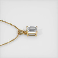 2.52 Ct. Sapphire Pendant, 14K Yellow Gold 3
