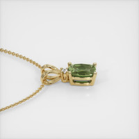 0.51 Ct. Green Sapphire Pendant, 14K Yellow Gold 3