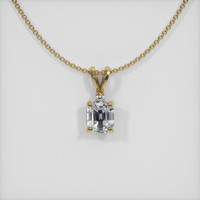 1.07 Ct. Sapphire Pendant, 14K Yellow Gold 1