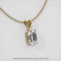 1.17 Ct. Sapphire Pendant, 14K Yellow Gold 2