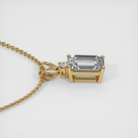 1.17 Ct. Sapphire Pendant, 14K Yellow Gold 3