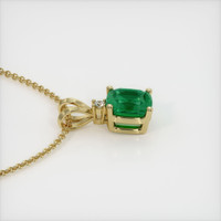1.26 Ct. Emerald  Pendant - 18K Yellow Gold