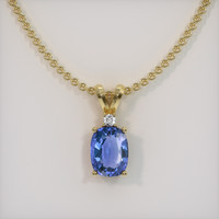 1.76 Ct. Gemstone Pendant, 18K Yellow Gold 1