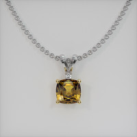 1.61 Ct. Gemstone Pendant, 14K Yellow & White 1