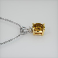 1.61 Ct. Gemstone Pendant, 14K Yellow & White 3