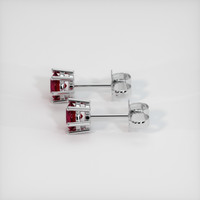 <span>0.61</span>&nbsp;<span class="tooltip-light">Ct.Tw.<span class="tooltiptext">Total Carat Weight</span></span> Ruby Earrings, Platinum 950 3