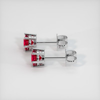 <span>0.62</span>&nbsp;<span class="tooltip-light">Ct.Tw.<span class="tooltiptext">Total Carat Weight</span></span> Ruby Earrings, Platinum 950 3