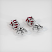 <span>0.62</span>&nbsp;<span class="tooltip-light">Ct.Tw.<span class="tooltiptext">Total Carat Weight</span></span> Ruby Earrings, Platinum 950 4