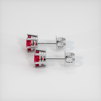 <span>0.74</span>&nbsp;<span class="tooltip-light">Ct.Tw.<span class="tooltiptext">Total Carat Weight</span></span> Ruby Earrings, Platinum 950 3