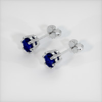 <span>0.81</span>&nbsp;<span class="tooltip-light">Ct.Tw.<span class="tooltiptext">Total Carat Weight</span></span> Sapphire Earrings, Platinum 950 3