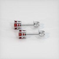 <span>0.41</span>&nbsp;<span class="tooltip-light">Ct.Tw.<span class="tooltiptext">Total Carat Weight</span></span> Ruby Earrings, Platinum 950 3