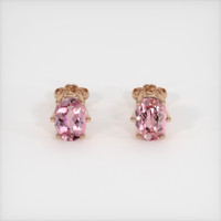 2.06 Ct.Tw. Gemstone Earrings, 14K Rose Gold 1
